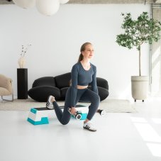 Step na aerobic HMS AS007 bílý/mentolový
