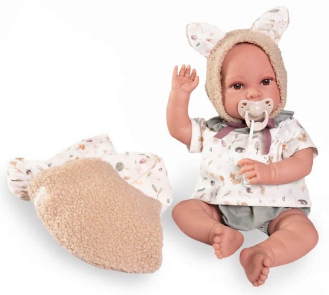 Antonio Juan 33014 ERIKA - realistická panenka miminko s měkkým látkovým tělem - 42 cm