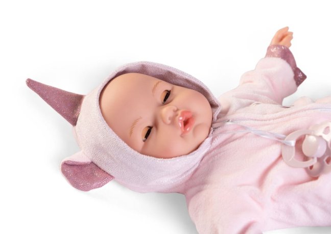 Antonio Juan 14362 BIMBA - mrkací panenka miminko se zvuky a měkkým látkovým tělem - 37 cm