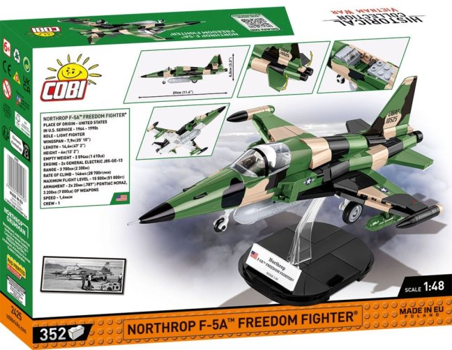 COBI 2425 Vietnam War Northrop F-5A Freedom Fighter, 1:48, 352 k
