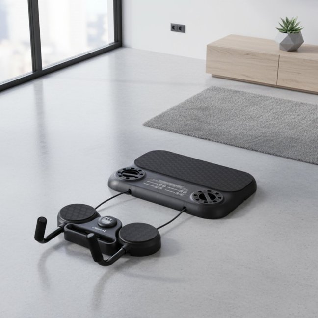 Multifunkční tréninková deska na kliky a břicho s expandéry HMS DBP01