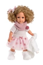 Llorens 53542 ELENA - realistická panenka s měkkým látkovým tělem - 35 cm