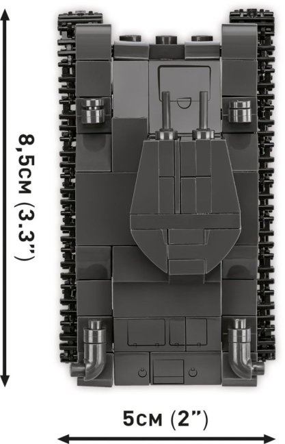 COBI 2740 3 tanky: Panzer I, Valentine IX, Renault R, 1:35, The Tank Museum, Les Blindes in Saumur, DPM, 620 k