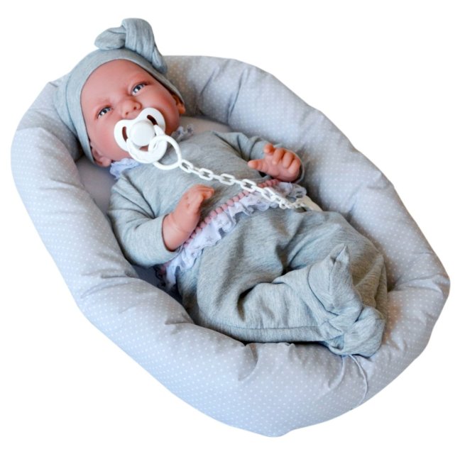 Antonio Juan 33228 CARLA - realistická panenka miminko s měkkým látkovým tělem - 42 cm