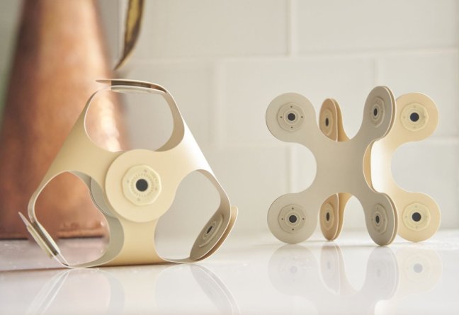 CLIXO Designer Beige & Grey - magnetická stavebnice 9 kusů