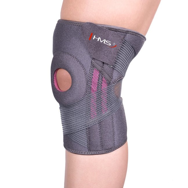 Bandáž na koleno HMS KO1505 grafitová