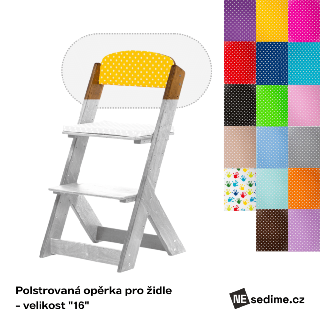 Polstrovaná opěrka pro židle - velikost "16"