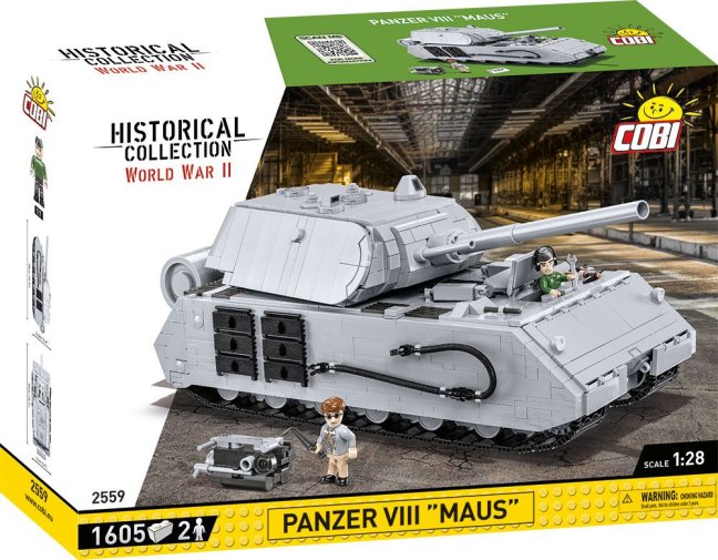 COBI 2559 II WW Panzer VIII MAUS, 1605 k, 2 f