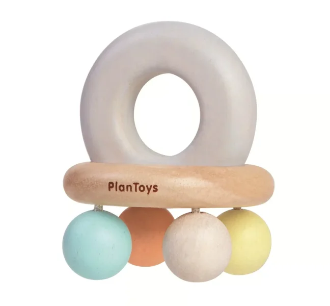 PlanToys Chrastítko s korálky "PlanLifestyle"