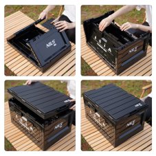 Skládací box NILS Camp NCB4006 2v1 s víkem a funkcí stolu 50L