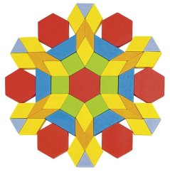 Skládací puzzle - geometrické tvary