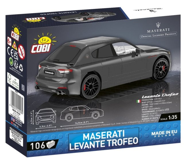 COBI 24503 Maserati Levante Trofeo, 1:35, 106 k