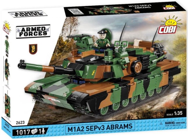 COBI 2623 Armed Forces Abrams M1A2 SEPv3, 1:35, 1000 k, 1 f