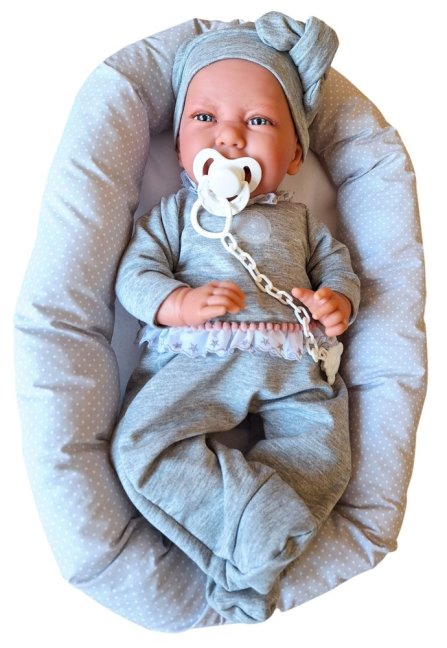 Antonio Juan 33228 CARLA - realistická panenka miminko s měkkým látkovým tělem - 42 cm