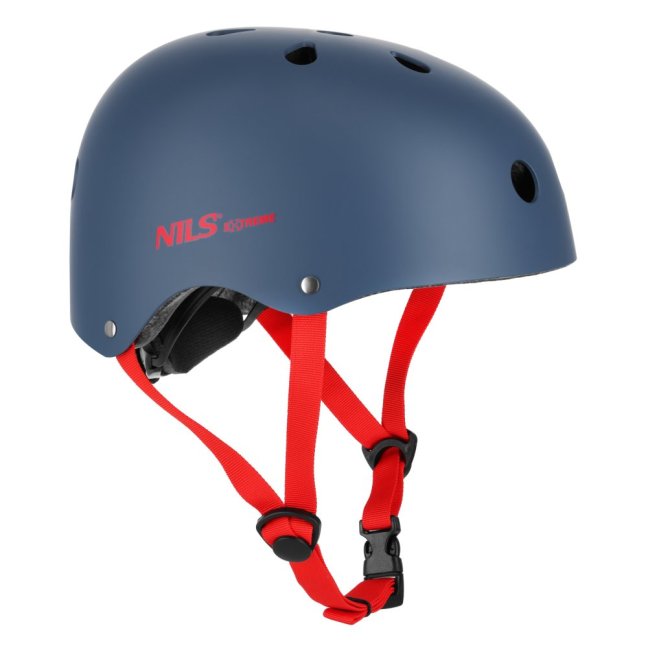 Helma NILS Extreme MTW001-1 šedo-červená - Velikost: M(55-58cm)