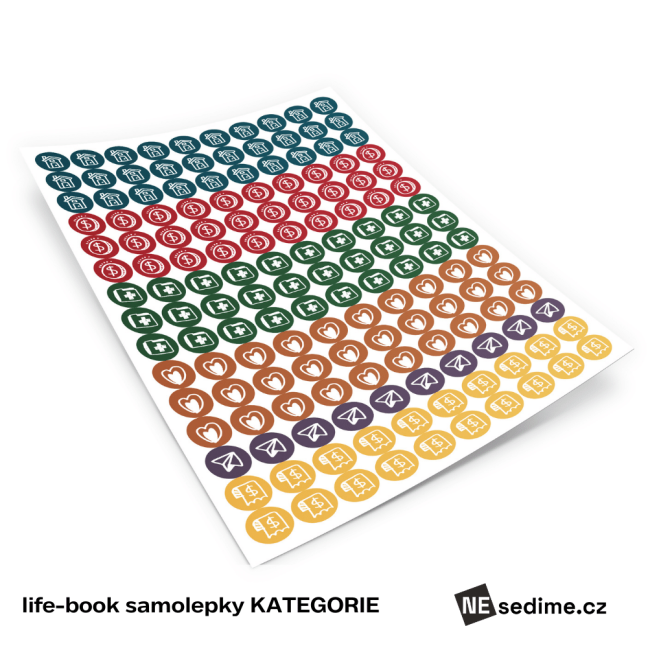life-book samolepky KATEGORIE