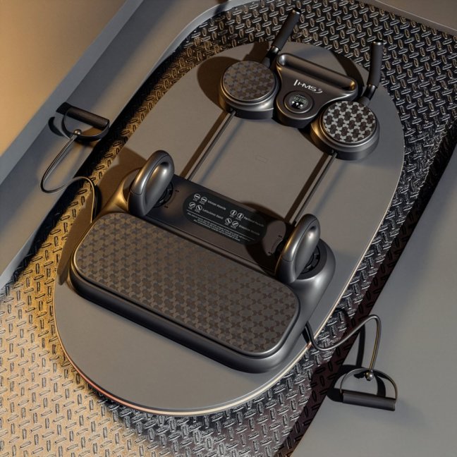 Multifunkční tréninková deska na kliky a břicho s expandéry HMS DBP01