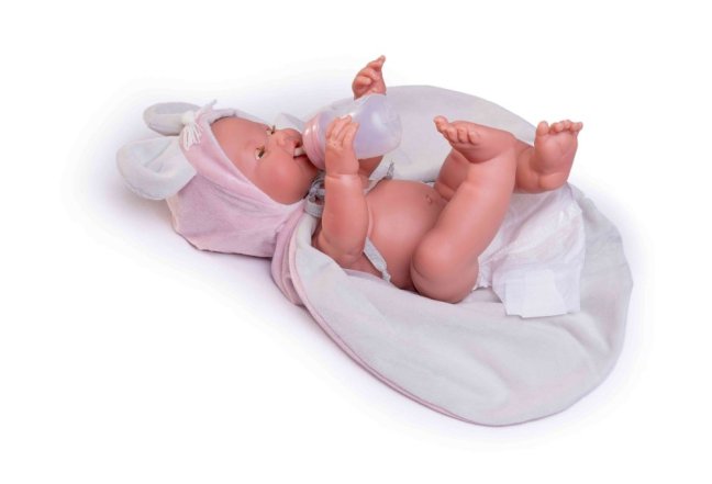 Antonio Juan 50392  MIA - mrkací a čůrající realistická panenka miminko s celovinylovým tělem - 42 cm