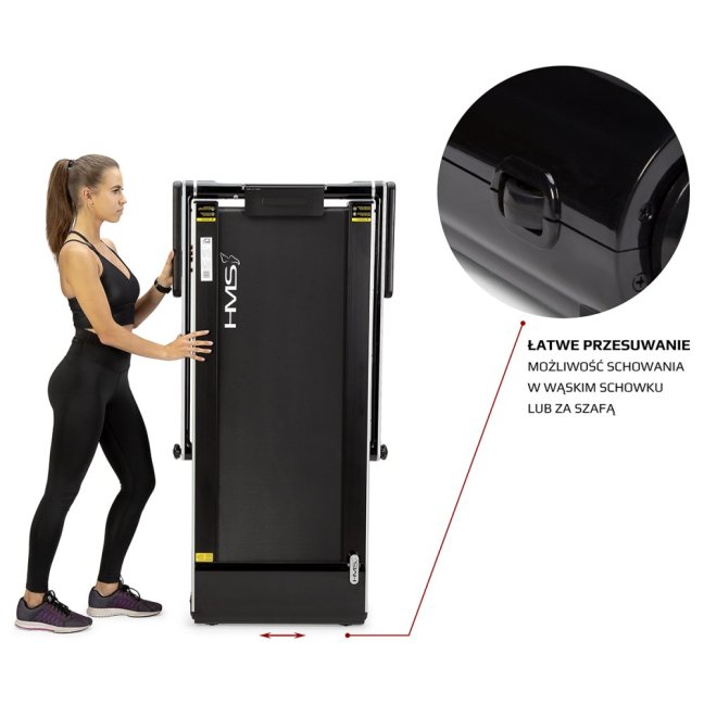 Běžecký pás elektrický s pultem HMS LOOP12 šedý