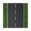 BRIXIES Plus 225.005 Designová podložka na stavění - rovná silnice 25,5 x 25,5 cm