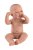 Llorens 84301 NEW BORN CHLAPEČEK - realistická panenka miminko s celovinylovým tělem - 43 cm