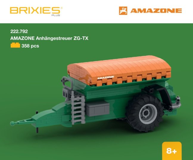 BRIXIES Plus 222.792 AMAZONE ZG TX - kombinované rozmetadlo, 358 k