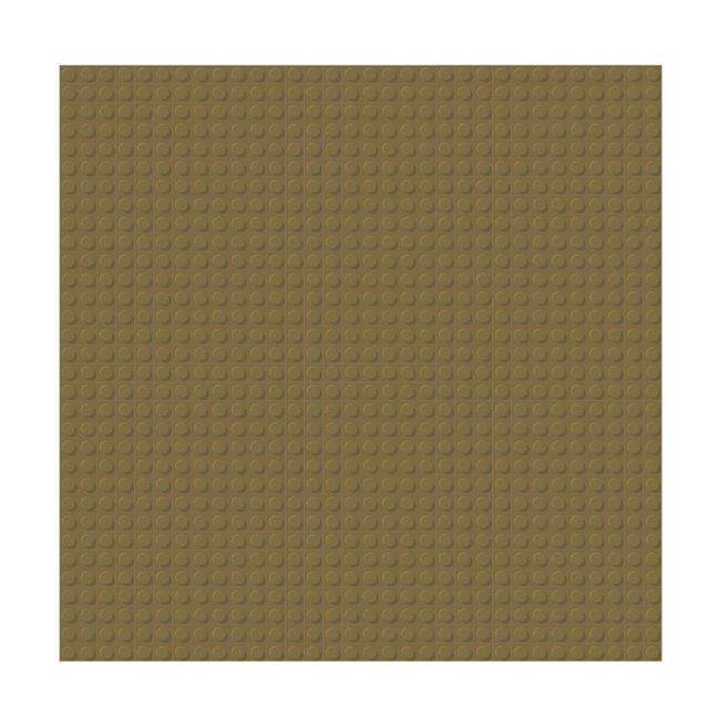 BRIXIES Plus 225.022 Základní podložka na stavění - tmavě hnědá 25,5 x 25,5 cm