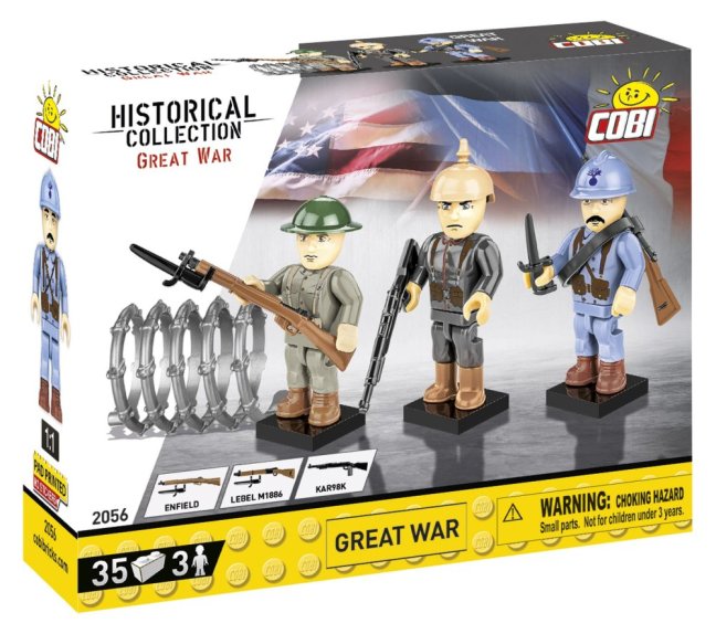 COBI 2056 3 figurky s doplňky 1. světová válka, 35 k