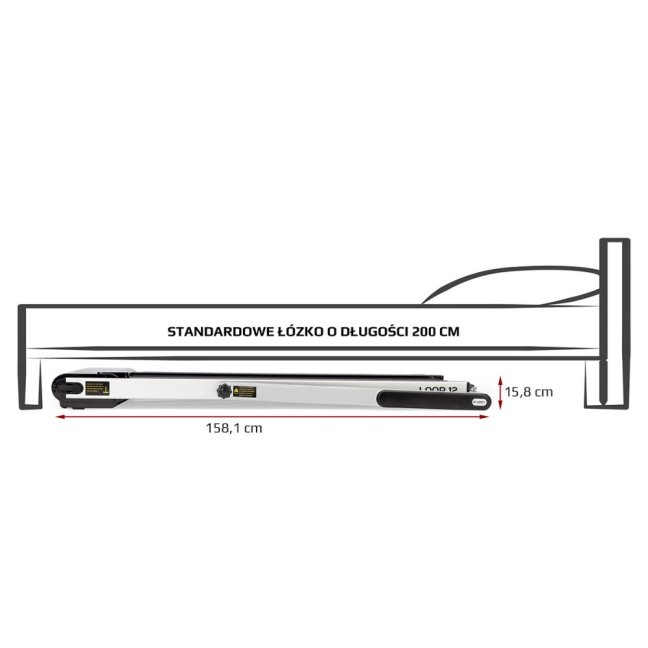 Běžecký pás elektrický HMS LOOP12 šedý