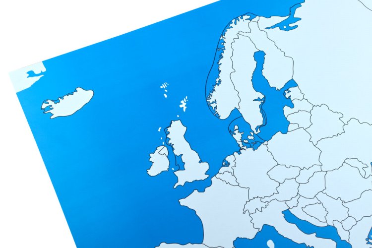 Kontrolní mapa - Evropa Nová - bez popisků