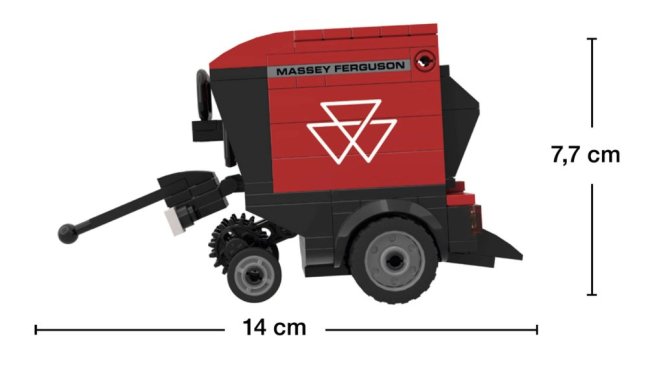 BRIXIES Plus 222.759 Massey Ferguson RB F - lis na válcové balíky, 172 k