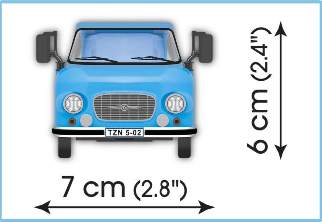 COBI 24593 Barkas B1000 nákladní, 1:35, 156 k