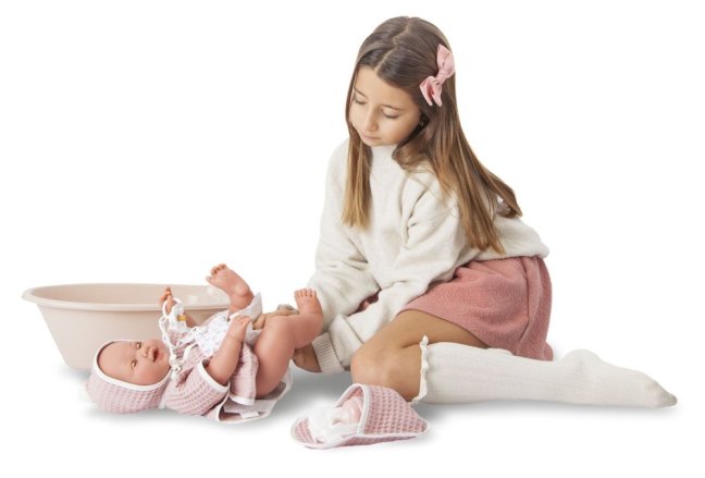 Antonio Juan 50417 MIA - mrkací a čůrající realistická panenka miminko s celovinylovým tělem - 42 cm