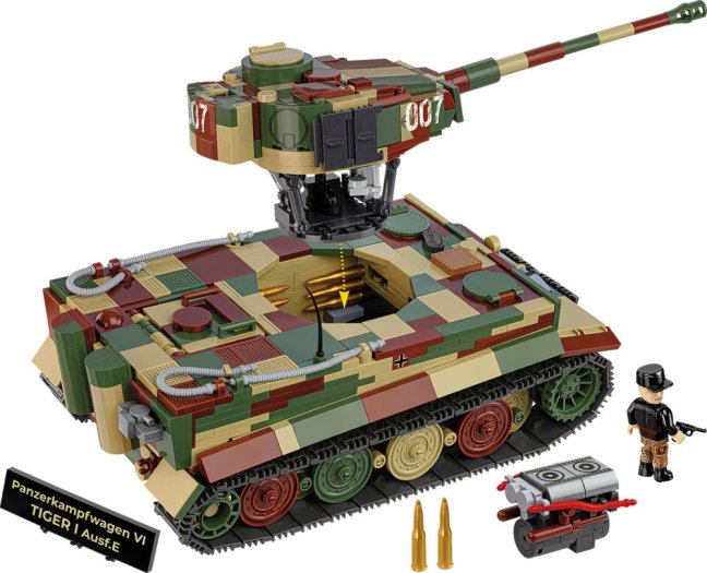 COBI 2587 II WW PzKpfw VI Tiger I Ausf. E, 1:28, 1207 k, 1 f, EXECUTIVE EDITION