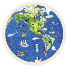 Oboustranné puzzle – Zeměkoule