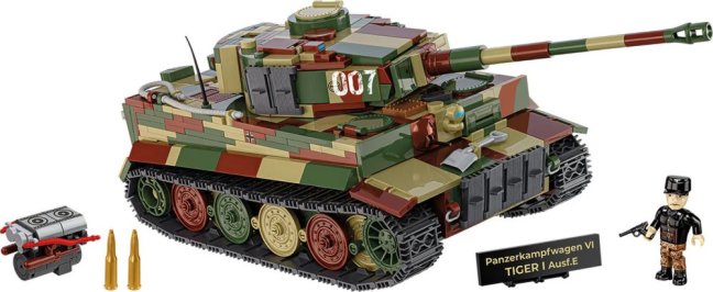 COBI 2587 II WW PzKpfw VI Tiger I Ausf. E, 1:28, 1207 k, 1 f, EXECUTIVE EDITION