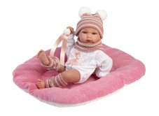 Llorens 63512 NEW BORN HOLČIČKA - realistická panenka miminko s celovinylovým tělem - 35 cm