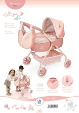 DeCuevas 86074 Můj první kočárek pro panenky s taškou Tulipe 2025 - 56 cm