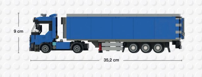 BRIXIES Plus 222.405 Kamion s návěsem, 485 k