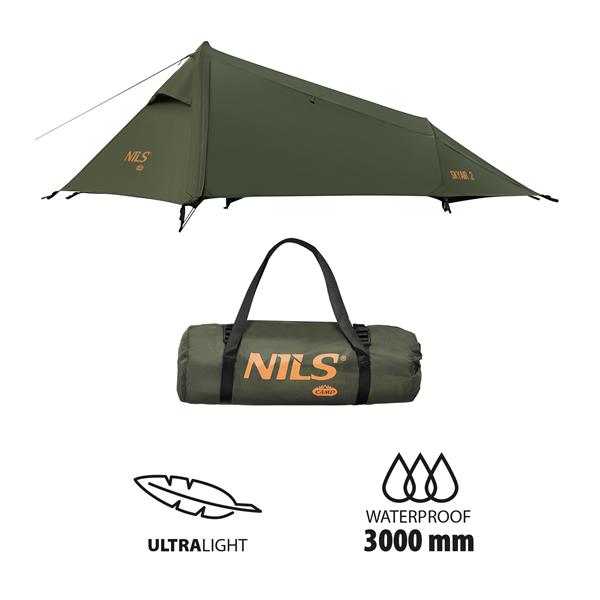 Lehký stan NILS Camp NC2502 Skyair 2 zelený