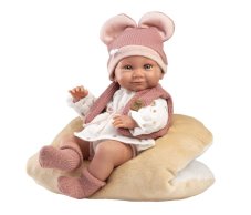 Llorens 73816 NEW BORN HOLČIČKA - realistická panenka miminko s celovinylovým tělem - 40 cm
