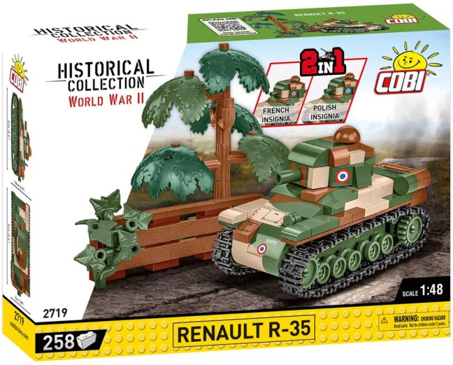 COBI 2719 II WW Renault R-35, PL/FR 2 v 1, 1:48, 258 k