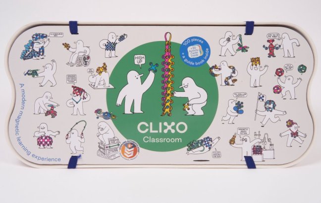 CLIXO Classroom - magnetická stavebnice 100 kusů