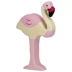 Dřevěná figurka - Plameňák