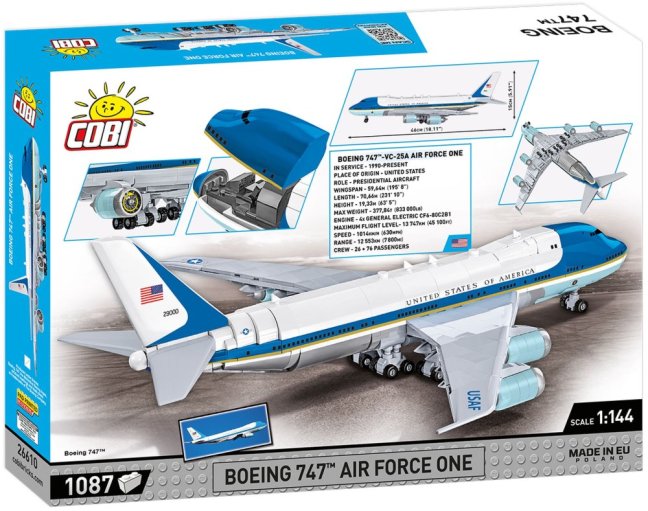 COBI 26610 Boeing 747 Air Force One, 1:144, 1087 k