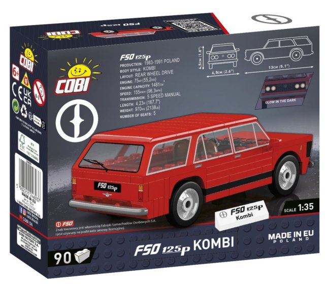 COBI 24603 FSO 125p kombi, 1:35, 90 k