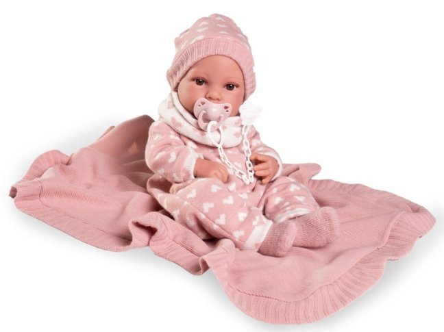Antonio Juan 50418 ERIKA - realistická panenka miminko s celovinylovým tělem - 42 cm