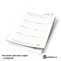 life-book náhradní náplň - O ŽIVOTĚ (20 listů)
