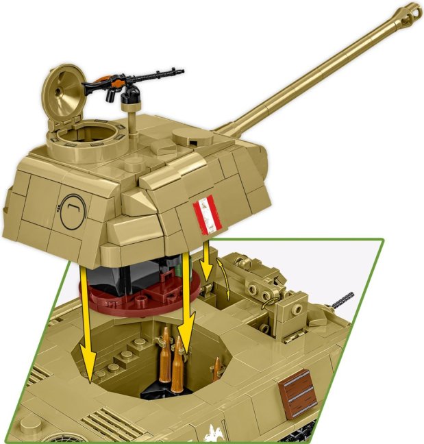 COBI 2655 II WW Panzer V Panther Ausf. G "Pudel", 1:28, 1133 k, 2 f