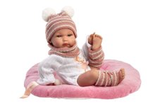 Llorens 63512 NEW BORN HOLČIČKA - realistická panenka miminko s celovinylovým tělem - 35 cm